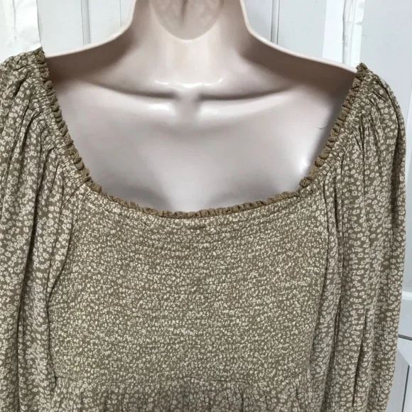 Free People Tan Floral Crop Top - Picture 13 of 14